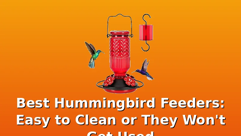 Best Hummingbird Feeders: Easy to Clean or They Won't Get Used - FeederFen review with measurements and honest opinion