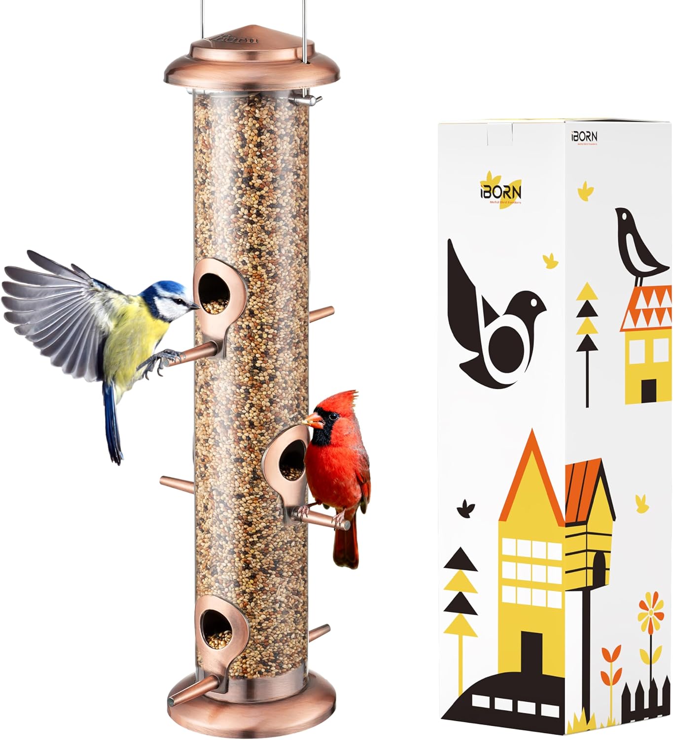 Bird Feeders for Outdoors 15-inch (B09KMVJYY6)