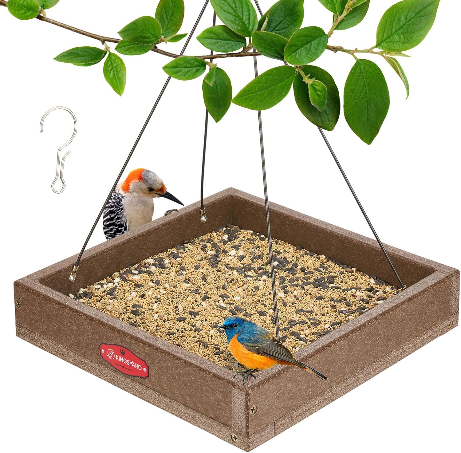 Kingsyard Platform Bird Feeder (B09PGZPW7Y)
