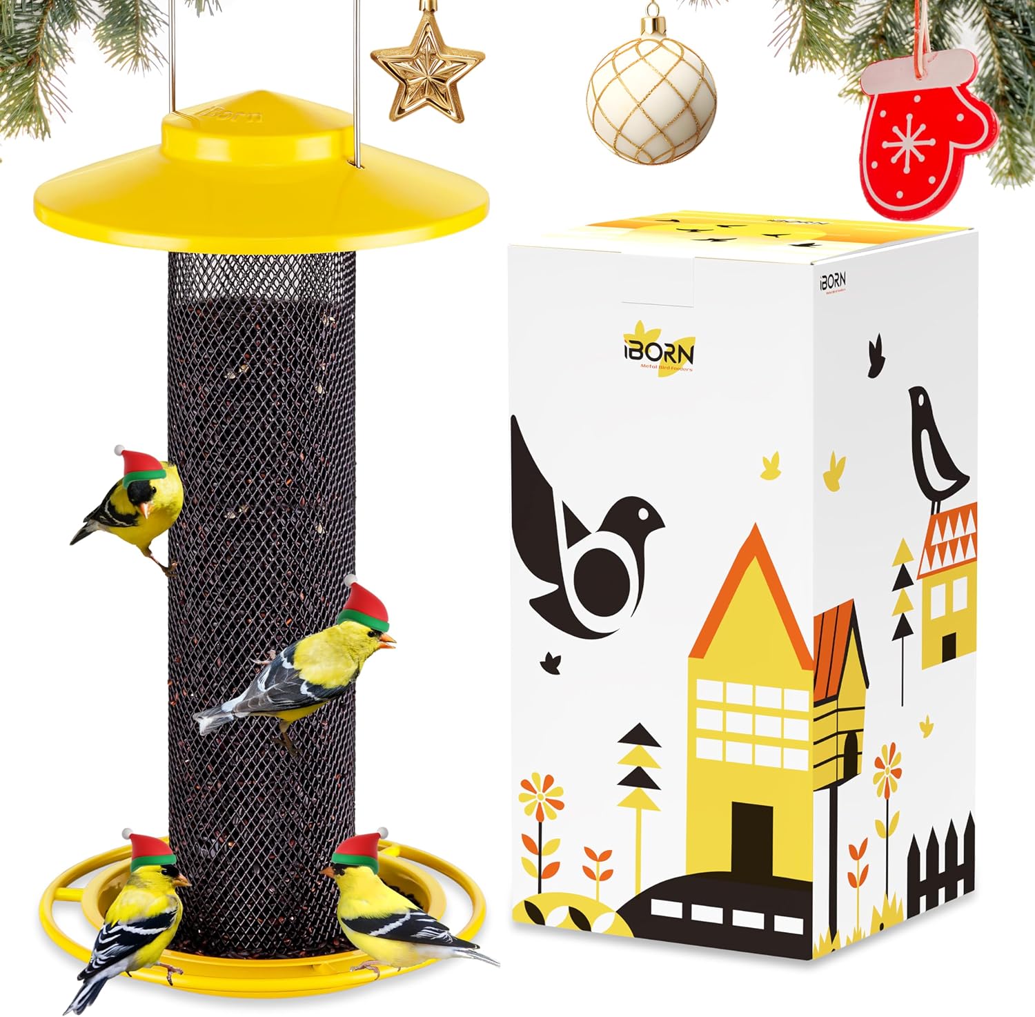 [iBorn Finch Feeders for Outside, Thistle Bird Feeders for Outdoors Hang (B0FB2V185Z)](/dp/B0FB2V185Z)